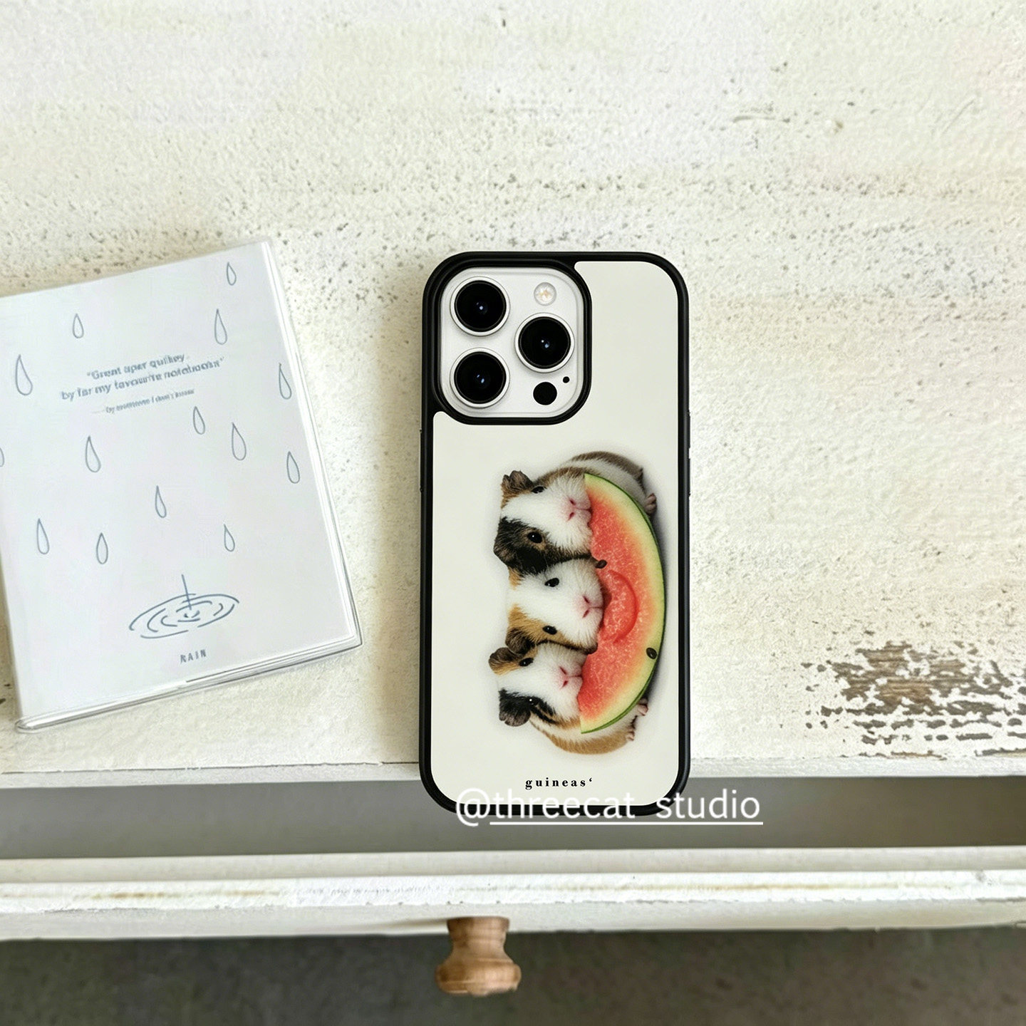 Phone Cases Korea - Korece Ins Gine Domuzu Karpuz Yiyor