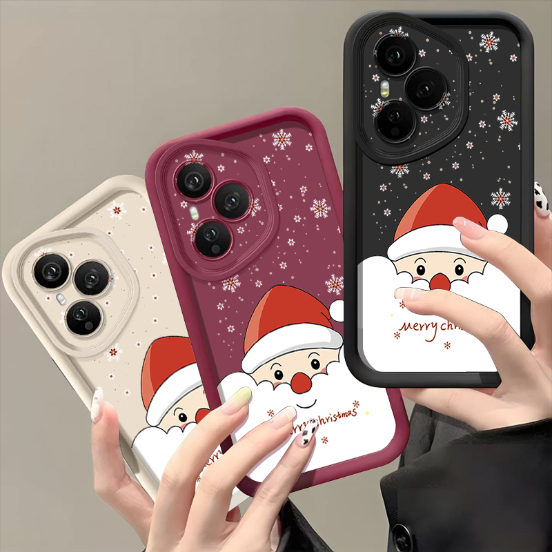 Phone Cases Honor - Karikatür Noel Baba TPU Telefon Kılıfı