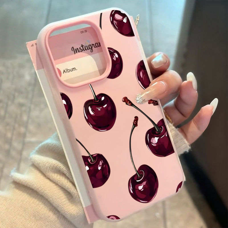 Phone Cases Red - Kırmızı Kiraz Jöleli Telefon Kılıfı Samsung