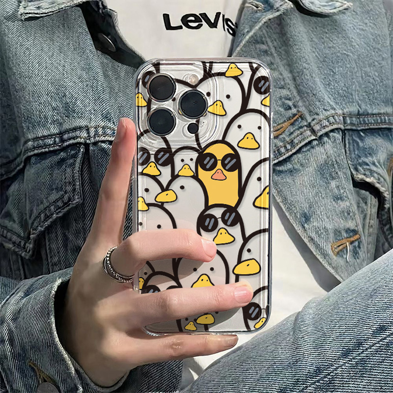 Phone Cases Cute - Sevimli Karikatür Ördek Kılıfı Kızlar İçin