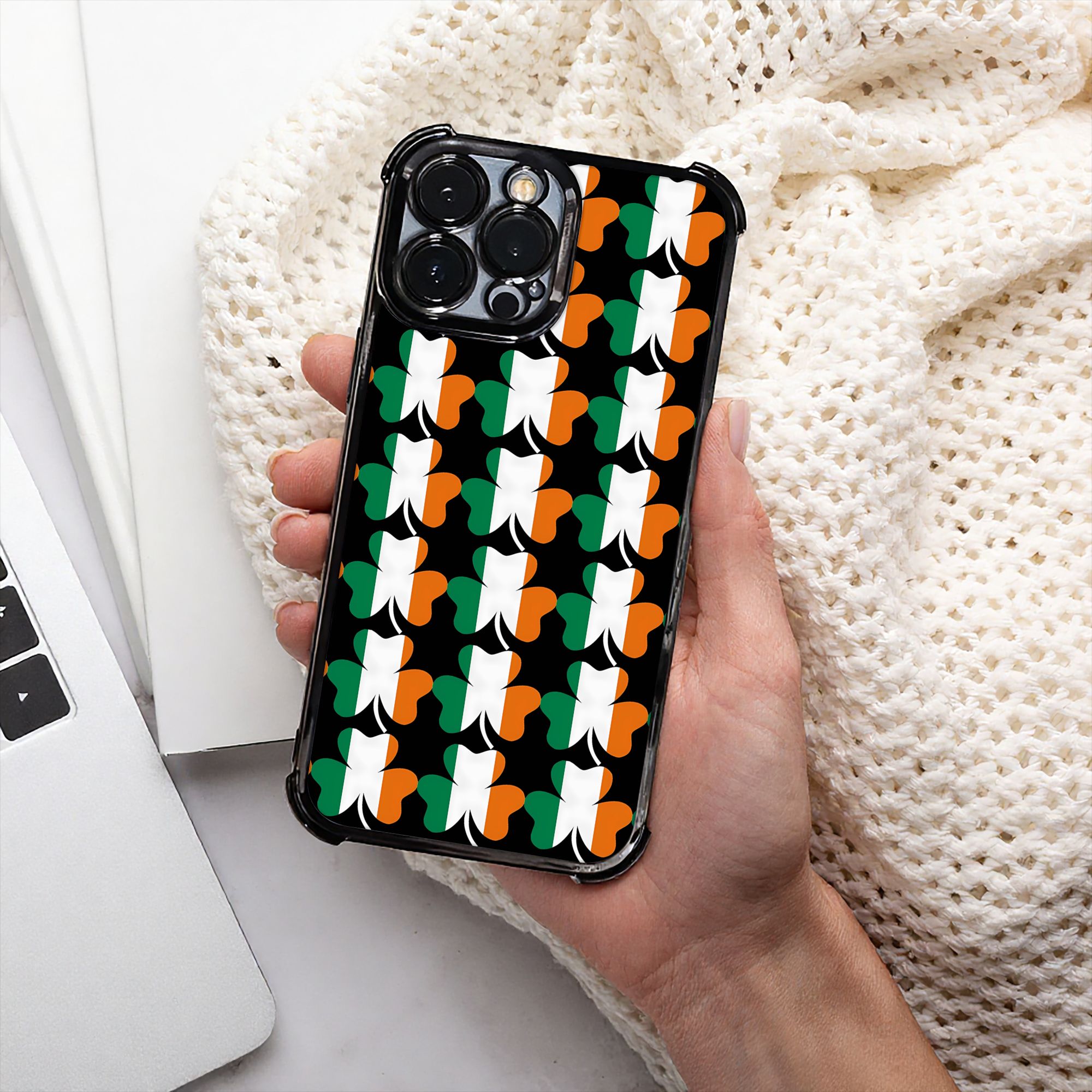 Phone Cases Ireland - İrlanda Bayrağı Shamrock Telefon Kılıfı St
