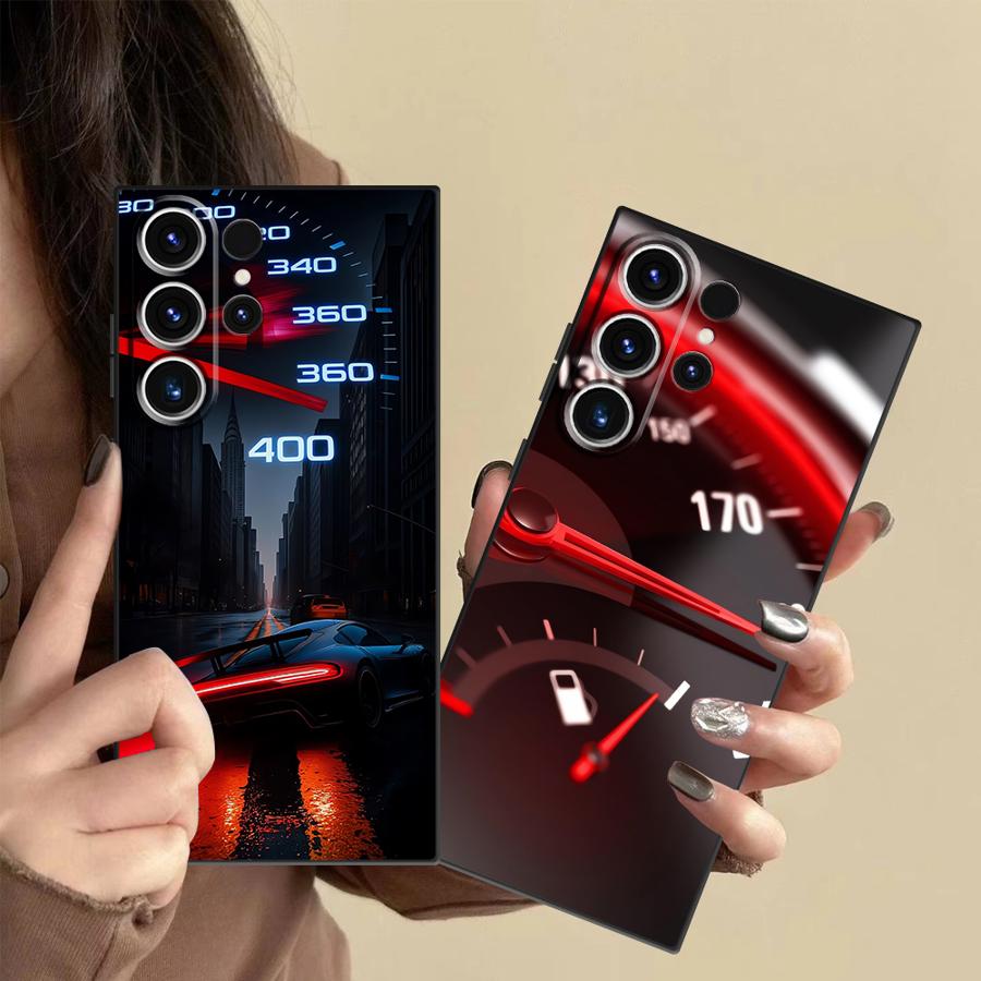 Phone Cases Red - Kırmızı Araba Göstergeli Kılıf Samsung Galaxy