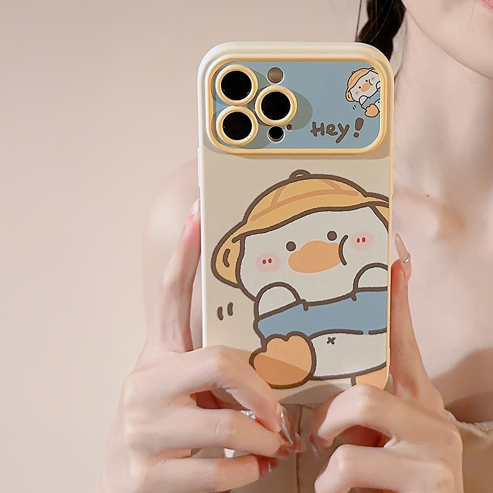 Phone Cases Korea - Kore Çizgi Film Sarı Ördek Telefon