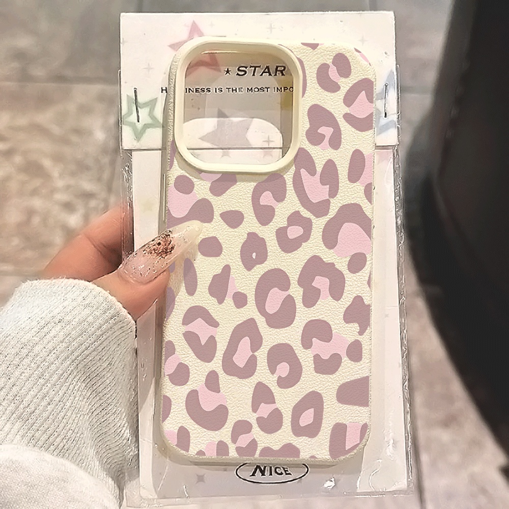 Phone Cases Leopard Print - Soluk Mor Leopar Desenli Telefon Kılıfı