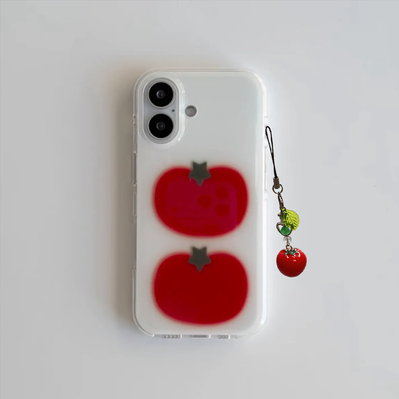 Phone Cases Korea - Kore Tarzı İki Ted Domates Karikatür