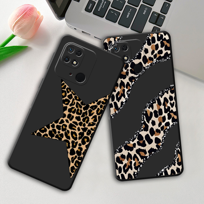 Phone Cases Leopard Print - Leopar Desenli Yıldız Sanatı Kılıfı Xiaomi
