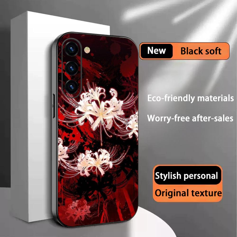Phone Cases Red - Japonya Sanatı Kırmızı Örümcek Zambakları Japon