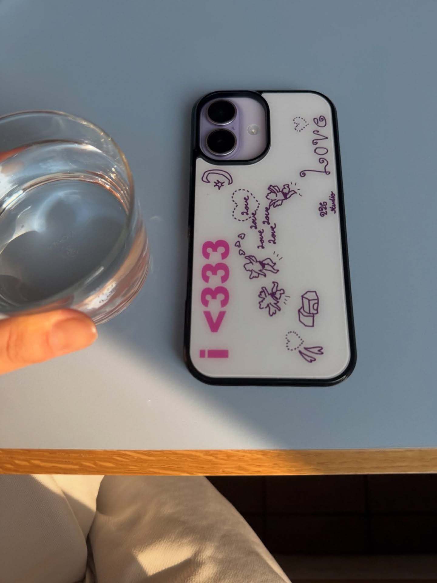 Phone Cases Kawaii - Retro Melek Aşk Resmi Kawaii İllüstrasyonlu