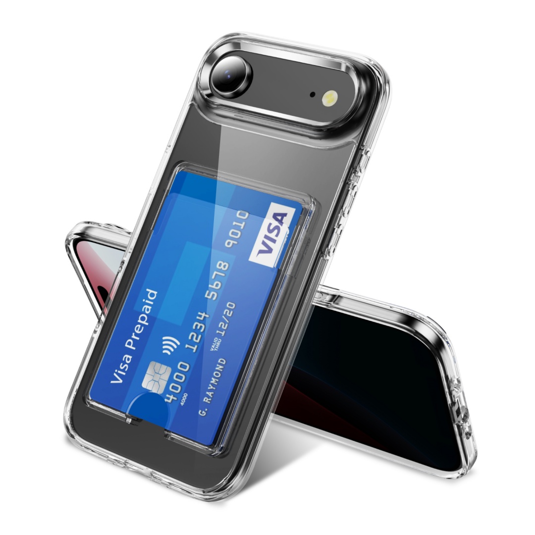 Phone Cases Classy - Lüks Temizle Kart Yuvası Tutucu Cüzdan