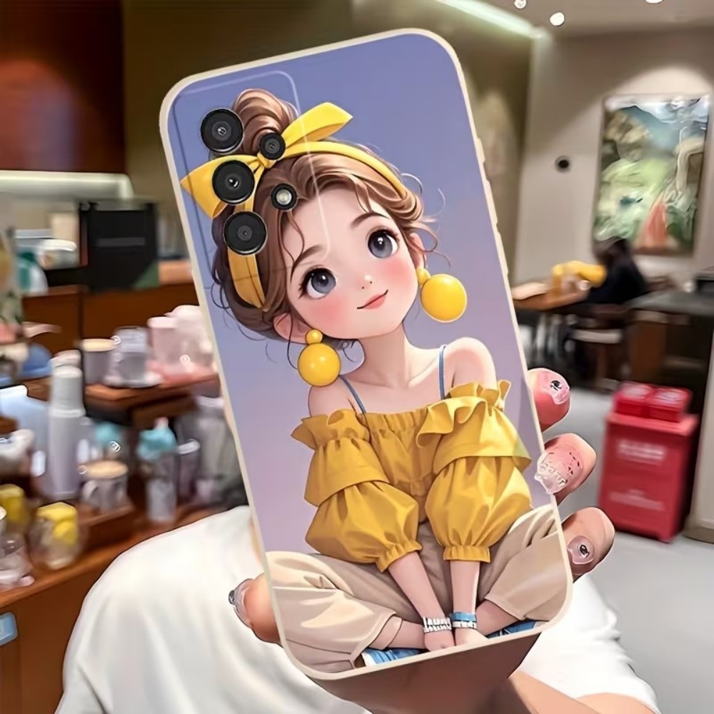 Phone Cases Cute - Sevimli Karikatür Kız Desenli Tasarım Telefon