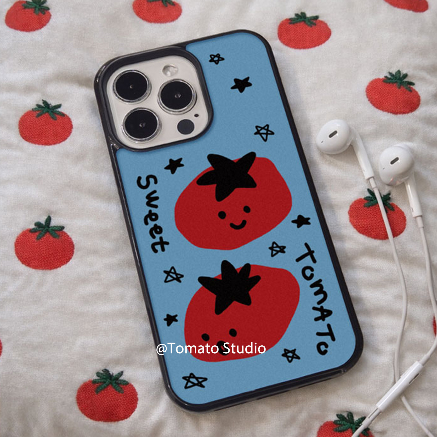Phone Cases Korea - Kore Tarzı Güzel Grafiti Domates Desenli