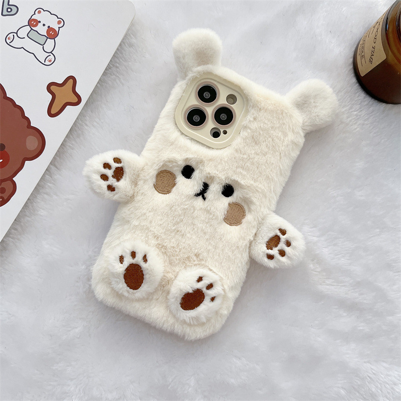 Kore 3D Çizgi Film Ayı Tüylü P - Phone Cases Iphone 14 incelemesi ve fiyatı