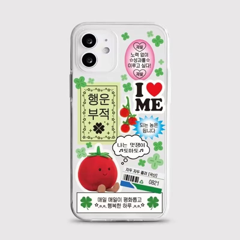 Kore Tarzı Sevimli Dört Yaprak - Phone Cases Korea incelemesi ve fiyatı