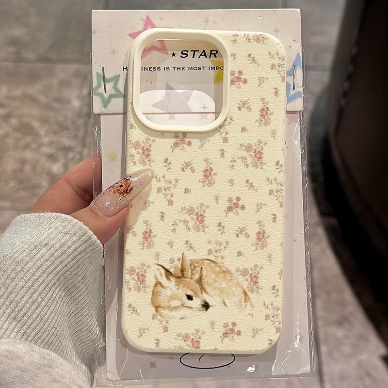 Sevimli Geyik Tam Çiçek Desenl - Phone Cases Cute incelemesi ve fiyatı
