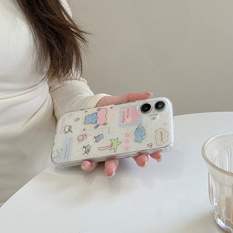 Sevimli Karikatür Fil Aşk Yaka - Phone Cases Kawaii incelemesi ve fiyatı