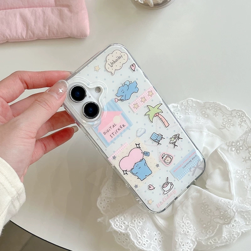 Sevimli Karikatür Fil Aşk Yaka - Phone Cases Kawaii incelemesi ve fiyatı