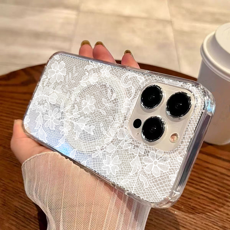 Romantik Beyaz Dantel Çiçek De - Phone Cases Classy incelemesi ve fiyatı