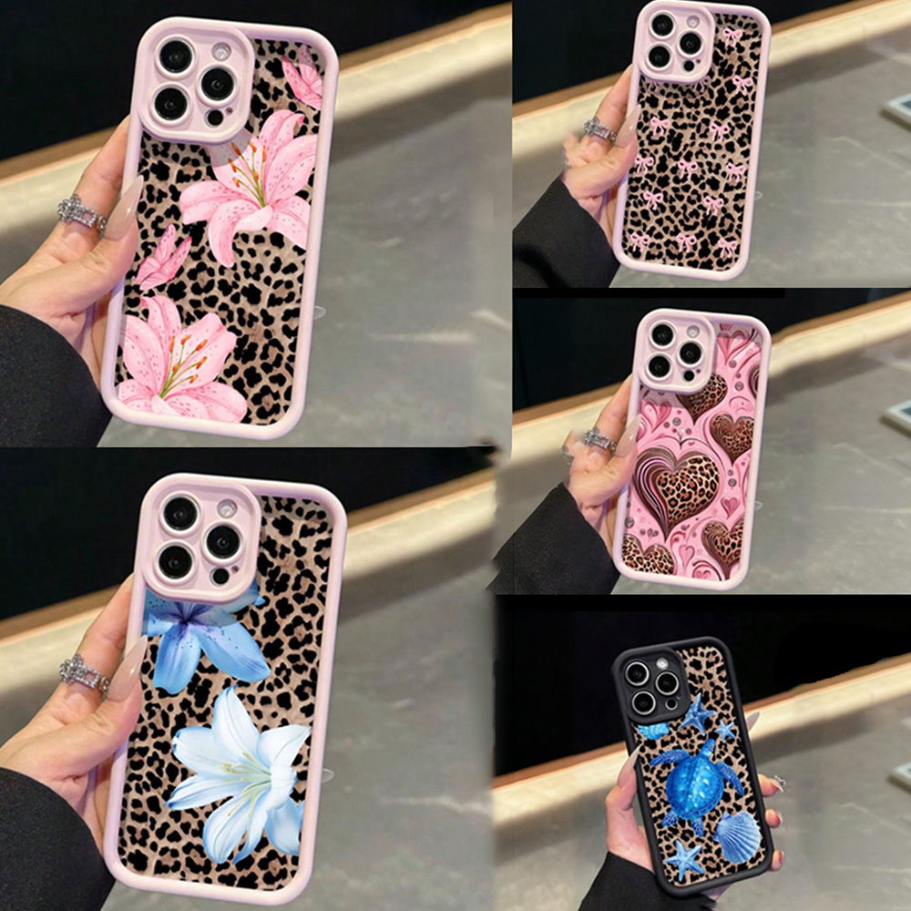 Pembe Fiyonk Zambak Çiçeği Leo - Phone Cases Leopard Print incelemesi ve fiyatı
