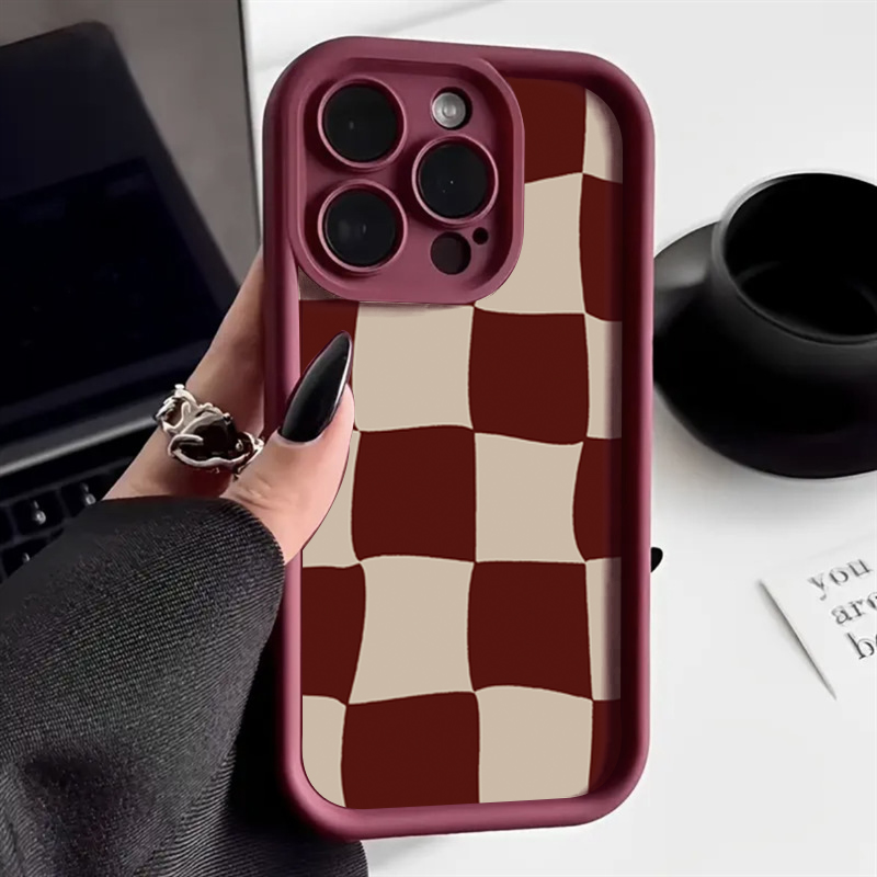 Şarap Kırmızısı Deforme Izgara - Phone Cases Red incelemesi ve fiyatı