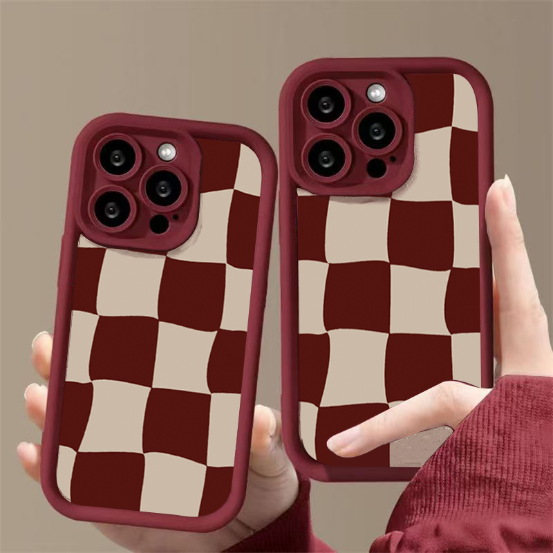 Şarap Kırmızısı Deforme Izgara - Phone Cases Red incelemesi ve fiyatı