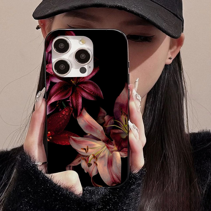 Şık Kırmızı Zambak Çiçekli Tel - Phone Cases Red incelemesi ve fiyatı