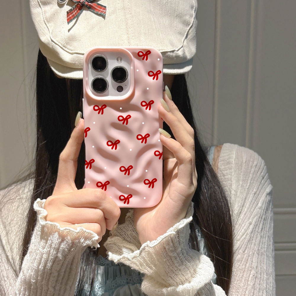 3D Su Dalgası Kırmızı Kalp Bas - Phone Cases Red incelemesi ve fiyatı