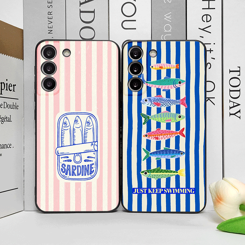 Sevimli Çizgili Desenli Sardal - Phone Cases Cute incelemesi ve fiyatı
