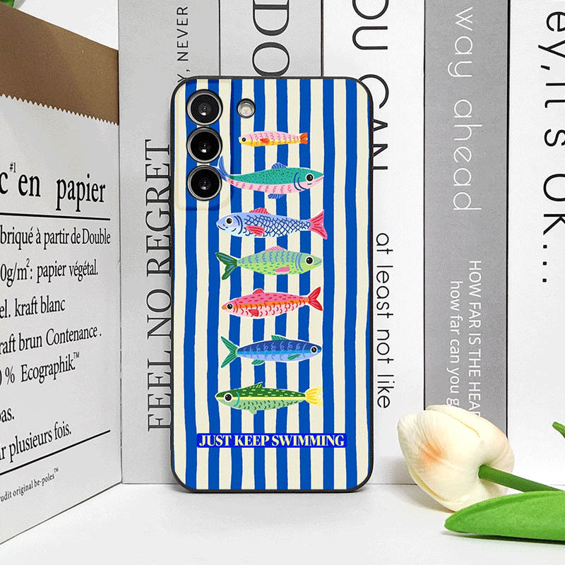 Sevimli Çizgili Desenli Sardal - Phone Cases Cute incelemesi ve fiyatı