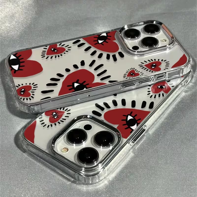 Benzersiz Kırmızı Kalp Gözlü Ç - Phone Cases Red incelemesi ve fiyatı