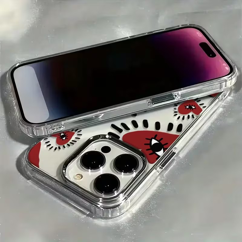 Benzersiz Kırmızı Kalp Gözlü Ç - Phone Cases Red incelemesi ve fiyatı