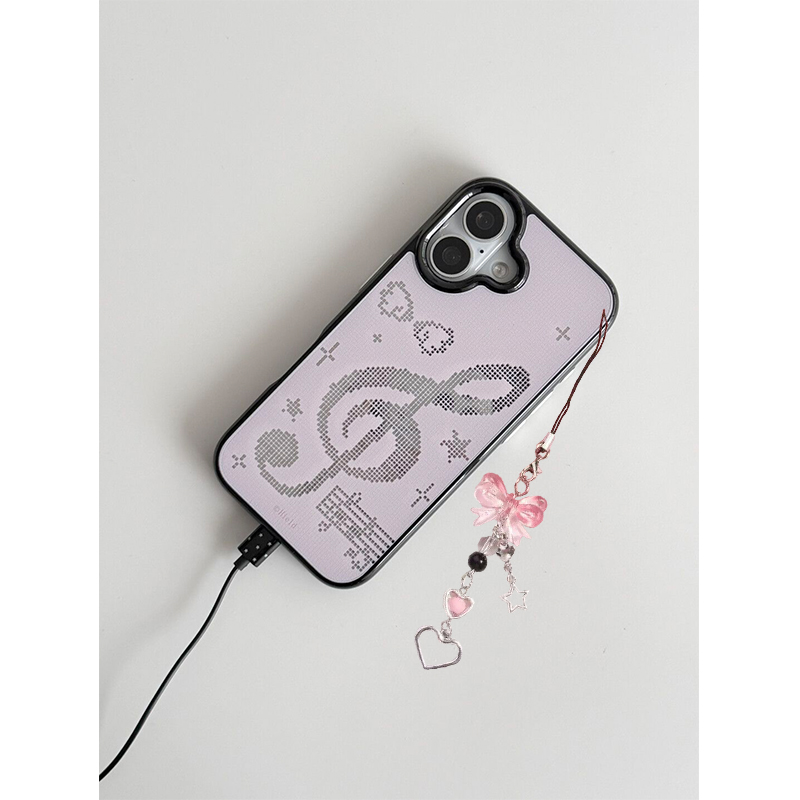 Kore Pembe Mozaik Nota Desenli - Phone Cases Korea incelemesi ve fiyatı
