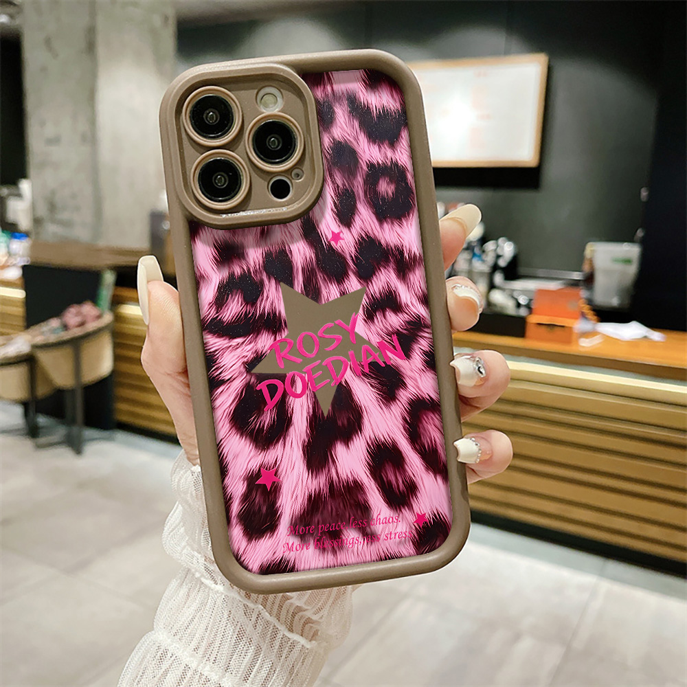 Moda Pembe Leopar Desenli Tele - Phone Cases Leopard Print incelemesi ve fiyatı